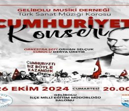 Gelibolu Musiki Derneği Cumhuriyet Konseri