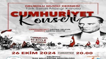 Gelibolu Musiki Derneği Cumhuriyet Konseri