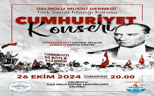 Gelibolu Musiki Derneği Cumhuriyet Konseri