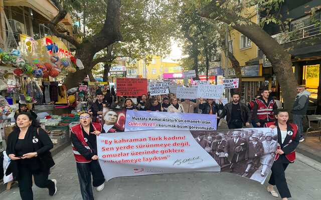 Kadına Şiddete Hayır Yürüyüşü Yapıldı