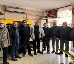 Gazeteciler Başkan Ateş’i ziyaret etti